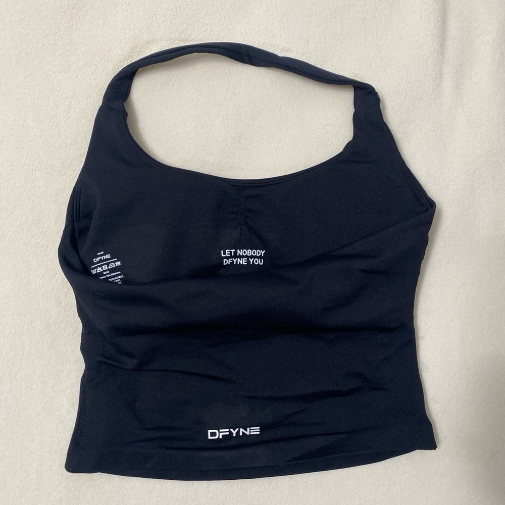 DKNY Black Scoop Neck Tank Top - Picture 2 of 2